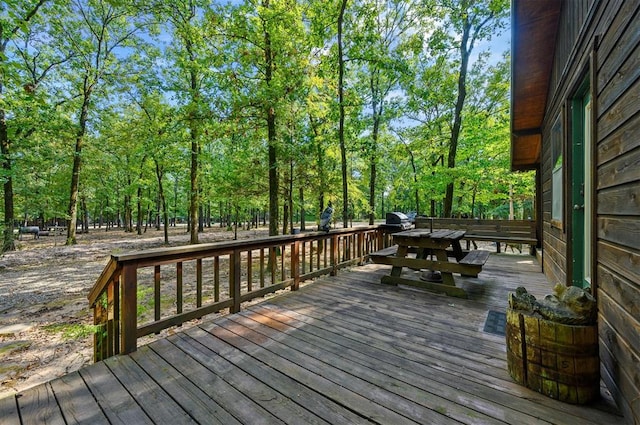 view of wooden terrace