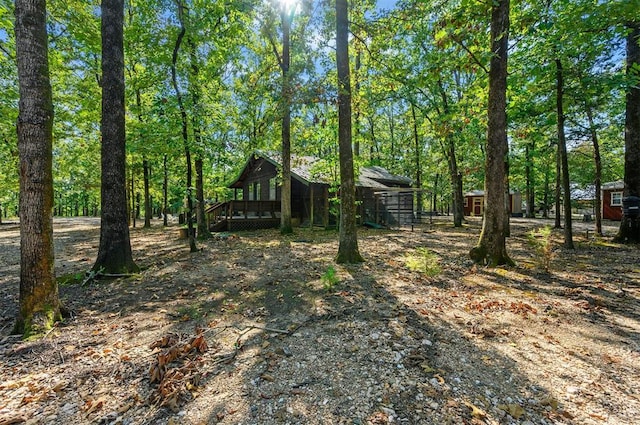 exterior space with a deck