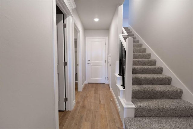 interior space featuring hardwood / wood-style floors