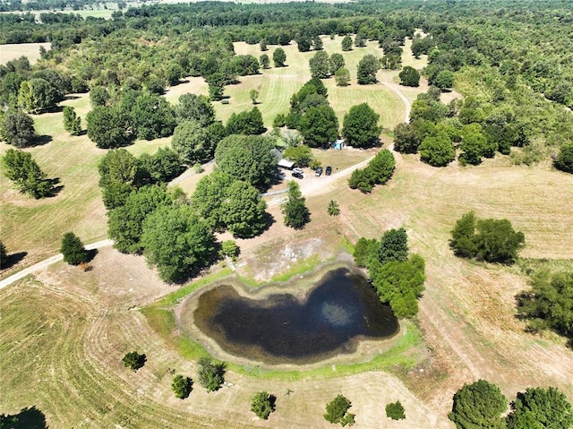 drone / aerial view featuring a rural view