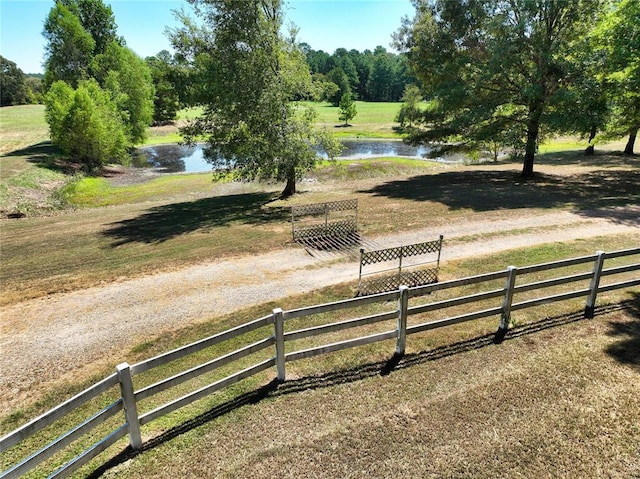 view of home's community featuring a water view