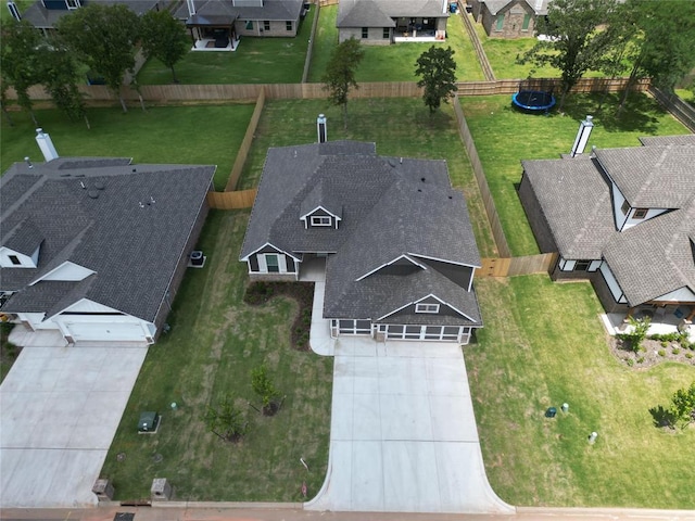 8709 Tyrion Dr, Edmond, OK 73007 - aerial perspective of suburban area