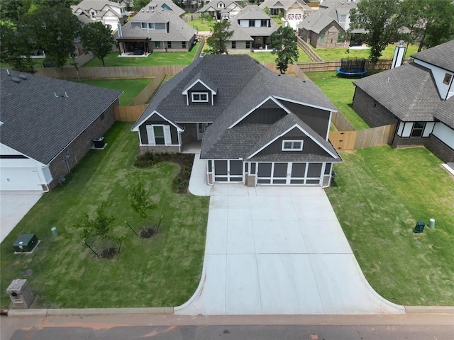 8709 Tyrion Dr, Edmond, OK 73007 - aerial perspective of suburban area