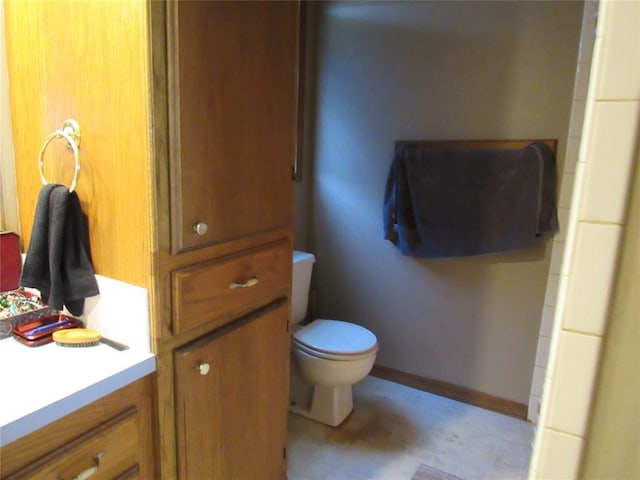 bathroom featuring toilet