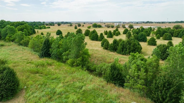 aerial view featuring a rural view