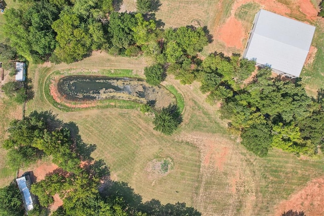 bird's eye view with a rural view