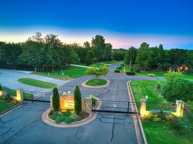 view of community with a yard