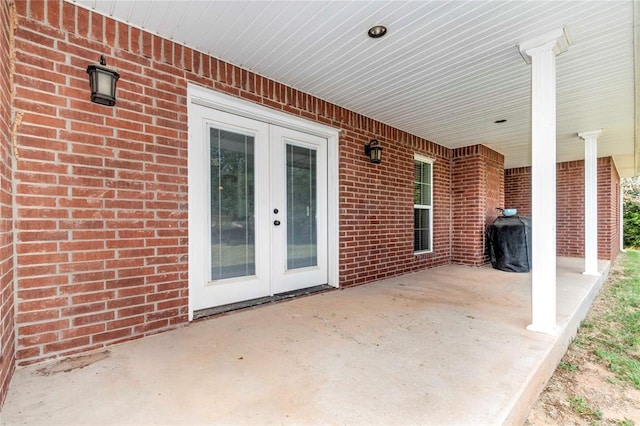 view of patio / terrace with french doors