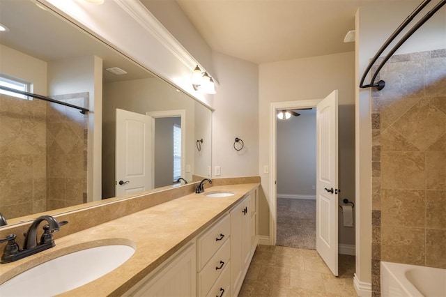 bathroom featuring vanity