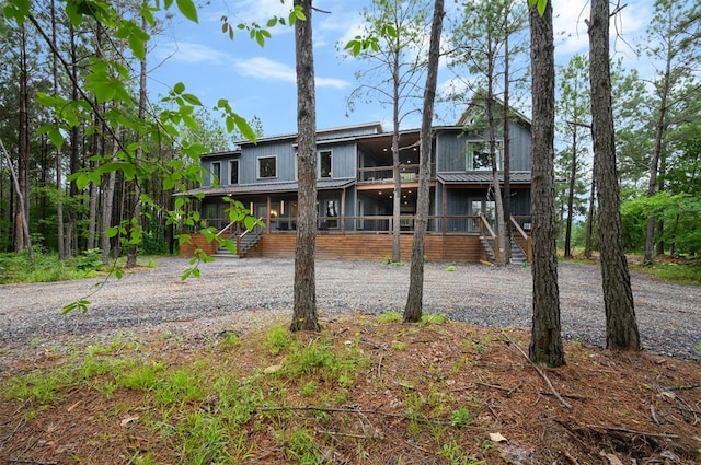 view of rear view of property