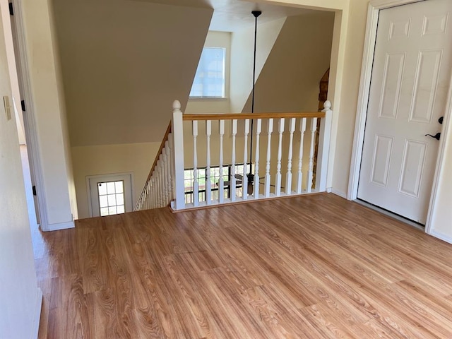 interior space with light wood-type flooring