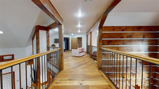 hallway featuring light hardwood / wood-style flooring