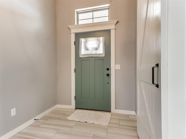 entryway featuring light hardwood / wood-style flooring