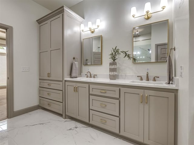 bathroom with vanity