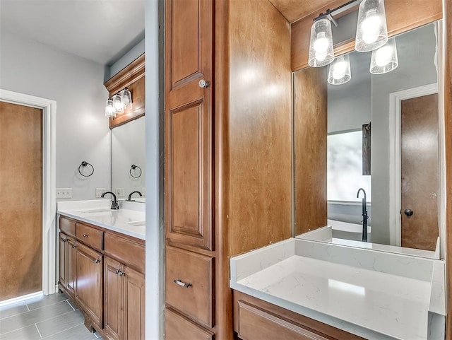 bathroom with vanity