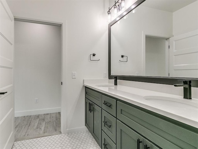 bathroom with vanity