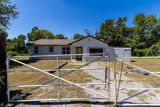 view of front of property