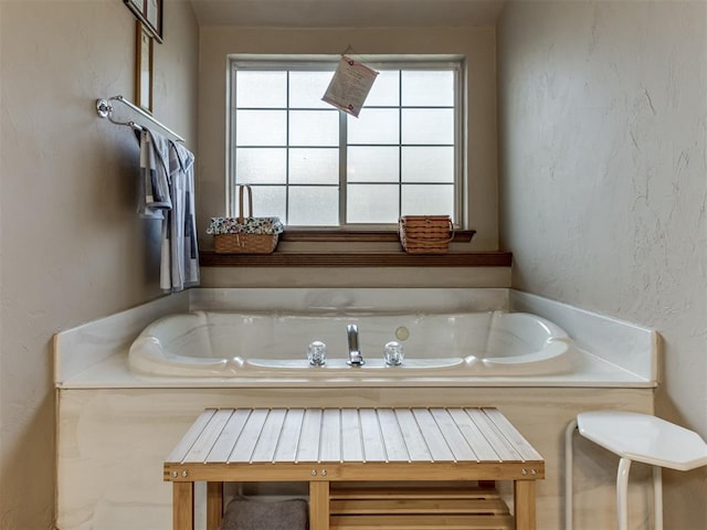 bathroom with a bath