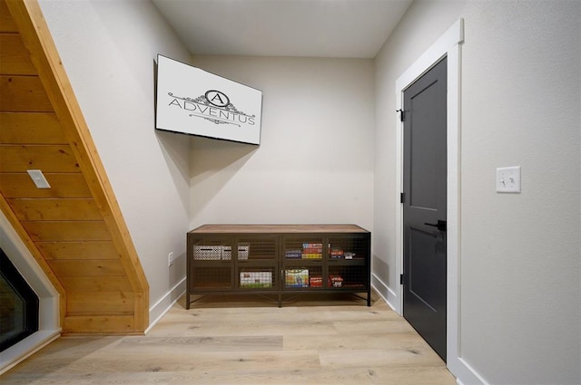 interior space with light wood-type flooring