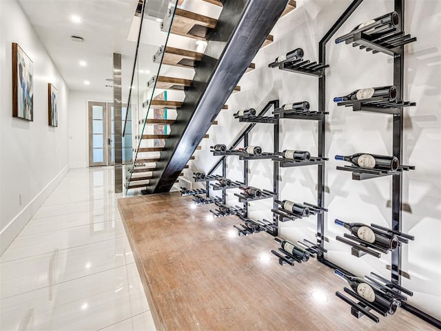 interior space featuring tile patterned floors