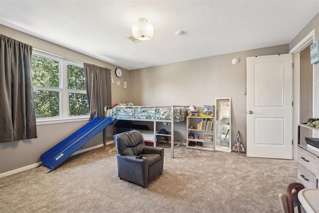 bedroom with carpet flooring