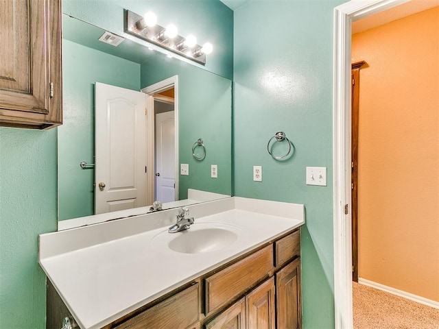 bathroom featuring vanity