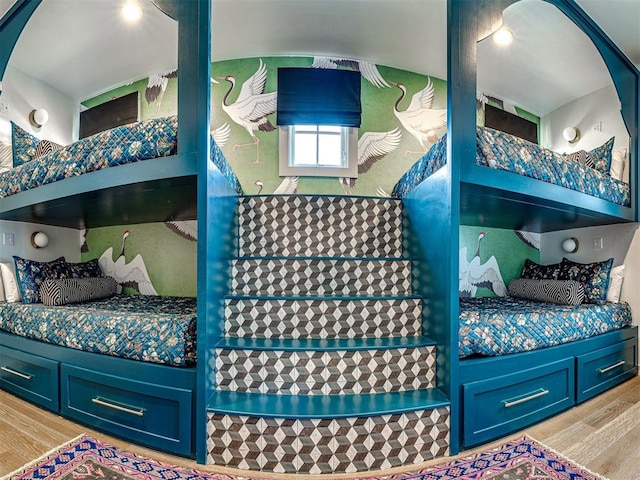 bedroom featuring light hardwood / wood-style flooring