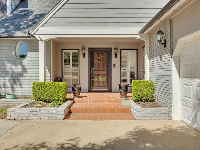 property entrance with a porch