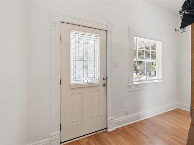 entryway featuring hardwood / wood-style floors