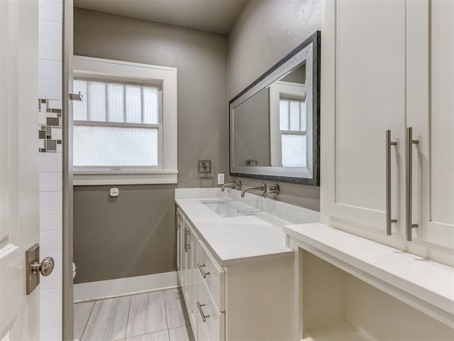 bathroom with vanity