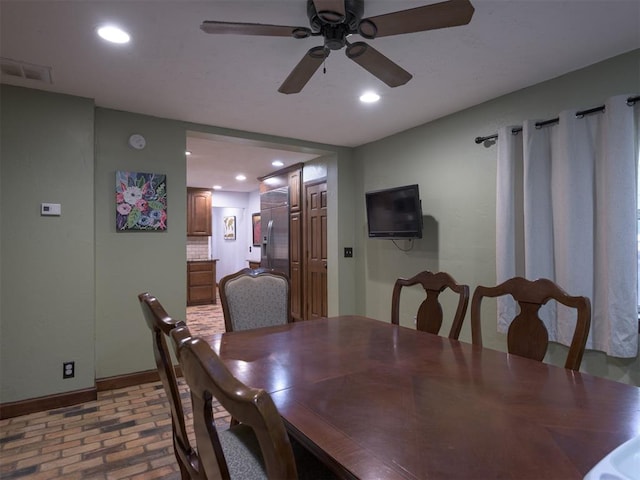 view of dining space