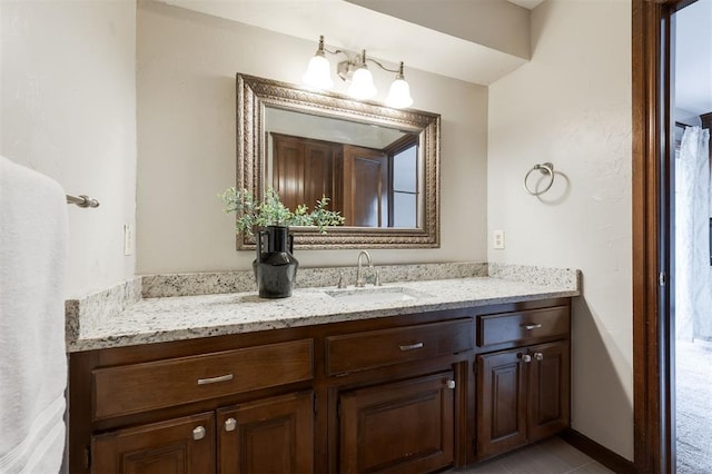 bathroom featuring vanity