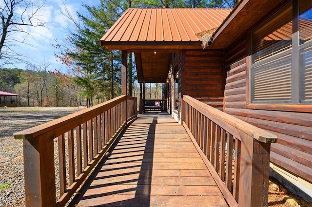 view of wooden terrace