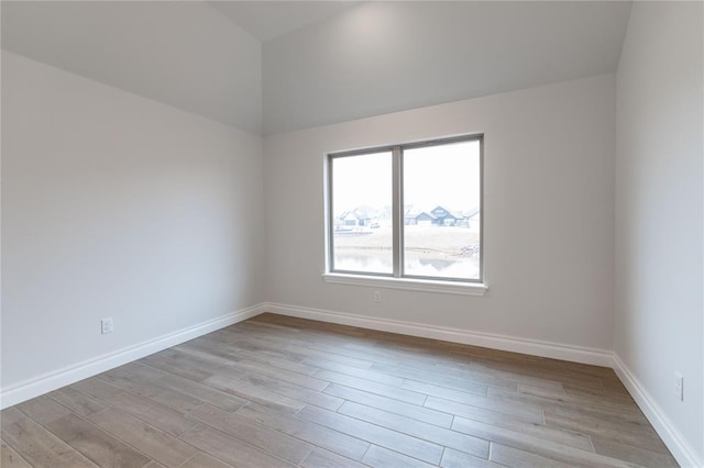 empty room featuring light hardwood / wood-style flooring