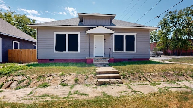 view of bungalow