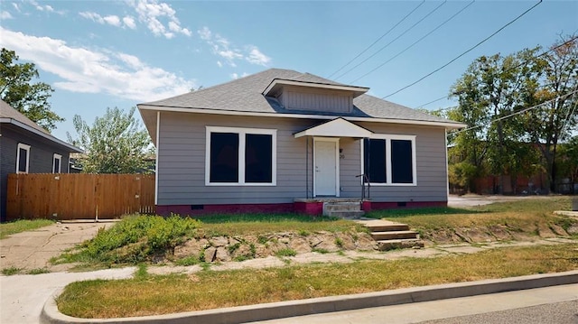 view of bungalow-style house