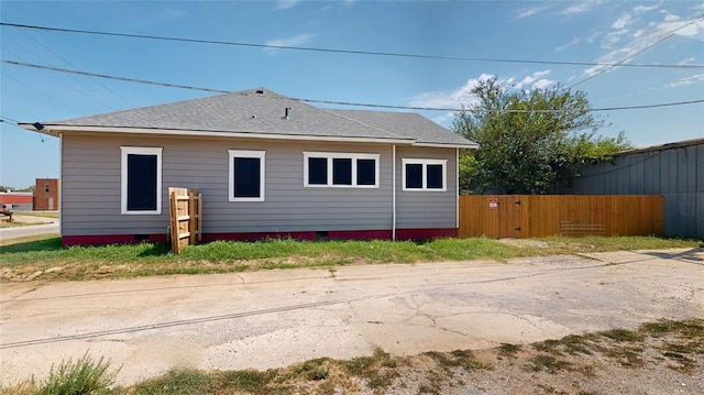 view of rear view of property