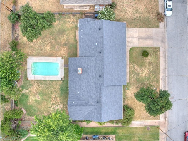 4997 NW 30th Pl, Oklahoma City, OK 73122 - bird's eye view of a pool area