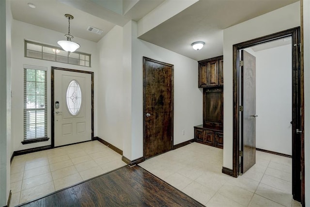 entryway featuring light hardwood / wood-style flooring