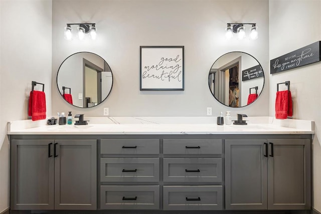 bathroom with vanity