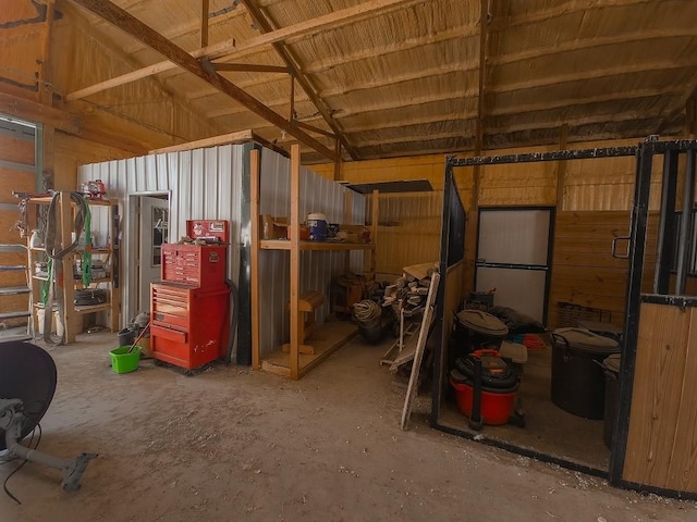 view of horse barn