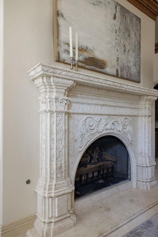 details with a premium fireplace