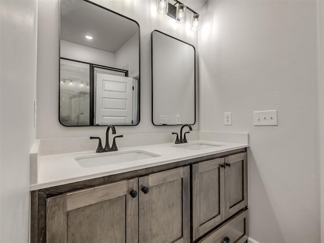 bathroom with vanity