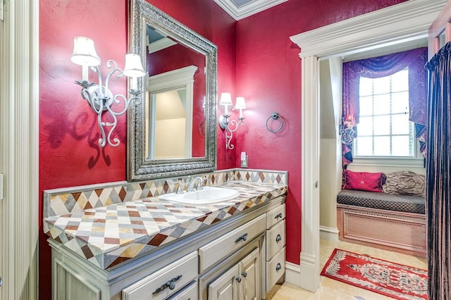 bathroom featuring vanity