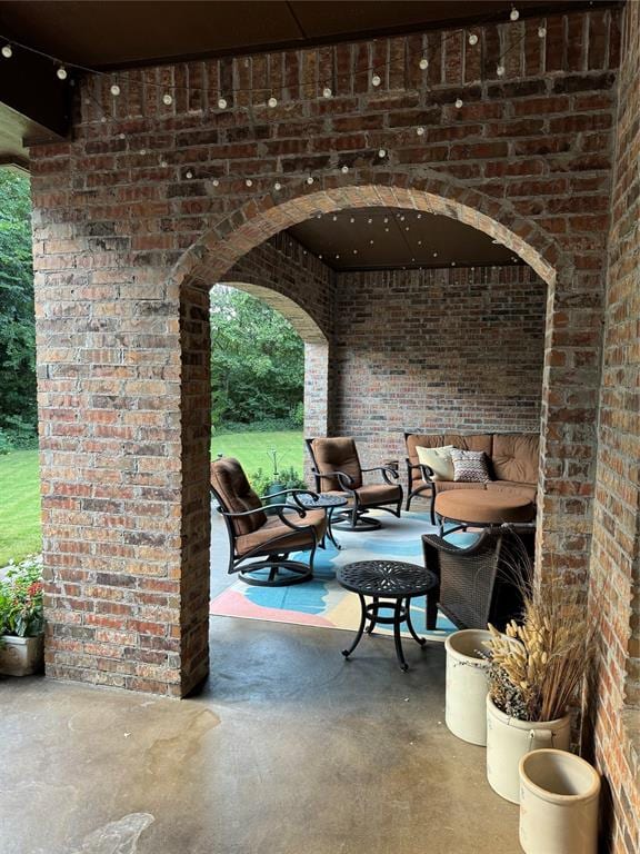 view of patio / terrace featuring outdoor lounge area