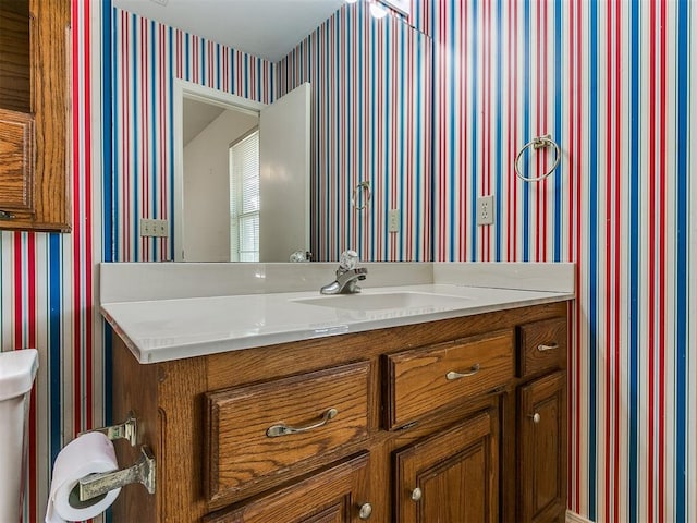 bathroom featuring vanity