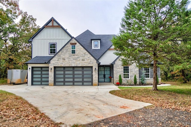 view of front of home featuring a garage