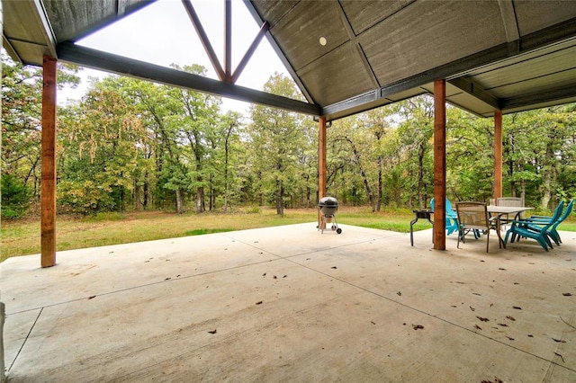 view of patio / terrace with area for grilling