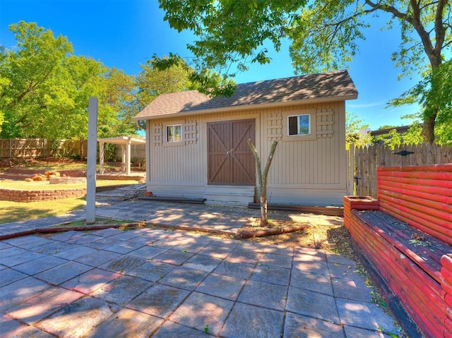 view of outbuilding