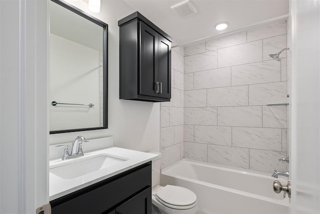 2144 Emily Rae Ln, Blanchard, OK 73010 - bathroom with vanity and bathtub / shower combination